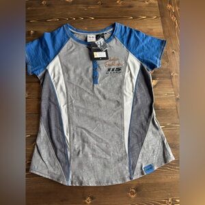 Harley-Davidson Women’s Blue and Gray Shirt